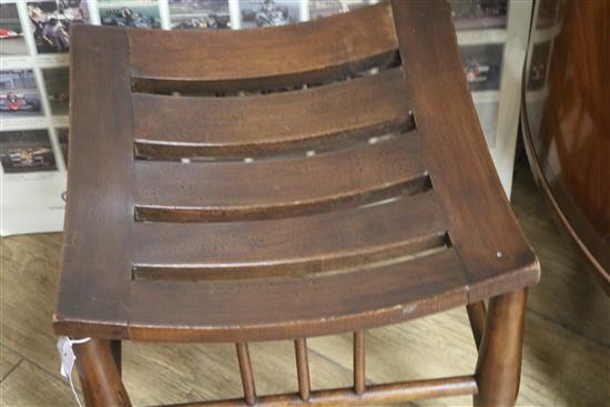 A Liberty Thebes stool, W.41cm
